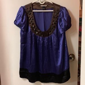 Purple Mac & Jac Silk Top